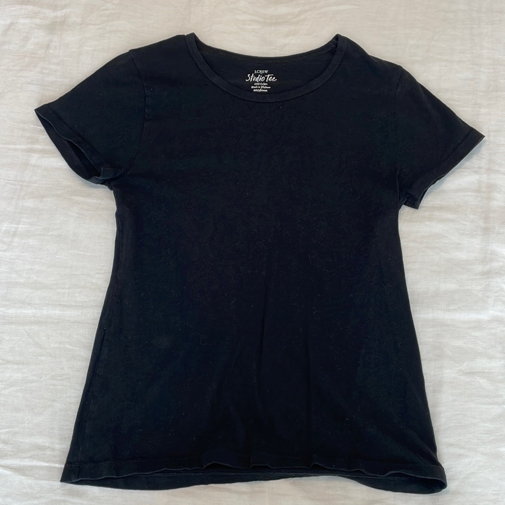 J. Crew Black Studio Tee